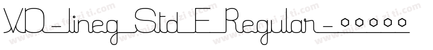 VD-lineg Std E Regular字体转换